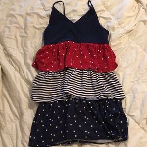 Fourth of July ruffled dress